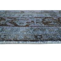 Vintage Distressed Overdyed Jazman Area Soft Rug