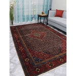 Noori Rug Vintage Distressed Phillis Blue/Red Soft Area Rug
