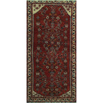 Vintage Distressed Rogers Red-Rust/Ivory Runner
