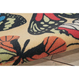 Nourison Home & Garden Butterfly Indoor/Outdoor Area Rug