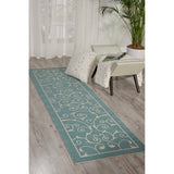 Nourison Home & Garden Scrolling Ivory Vines Indoor/Outdoor Area Rug