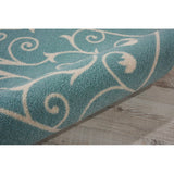 Nourison Home & Garden Scrolling Ivory Vines Indoor/Outdoor Area Rug