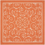 Nourison Home & Garden Scrolling Ivory Vines Indoor/Outdoor Area Rug