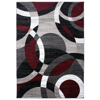 Geometric Circles Soft Area Rug