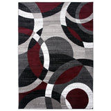 Geometric Circles Soft Area Rug