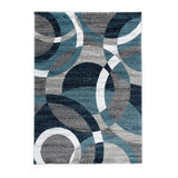 Geometric Circles Soft Area Rug