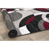 Geometric Circles Soft Area Rug