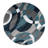 Geometric Circles Soft Area Rug