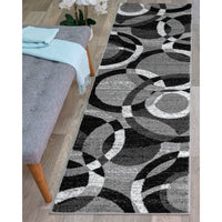 Geometric Circles Soft Area Rug