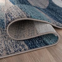 Geometric Circles Soft Area Rug