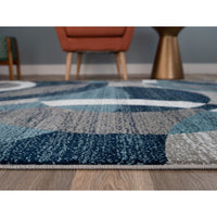 Geometric Circles Soft Area Rug