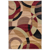 Geometric Circles Soft Area Rug