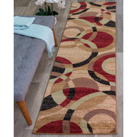 Geometric Circles Soft Area Rug