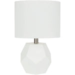 Otsu 17 in. White Modern Table Lamp