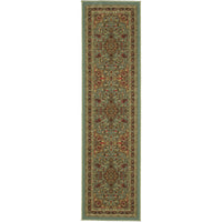 Persian Oriental Design Sage Green Non-Skid Area Rugs