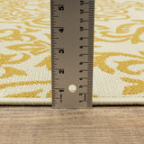 Bletcher Floral Damask Indoor/ Outdoor Soft Area Rug