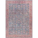 Traditional Floral Machine Washable Area Soft Rug