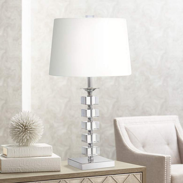 Stacked Cubes Crystal Table Lamp by Vienna Full Spectrum