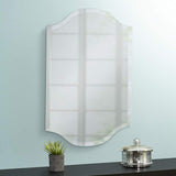 Double Crown Frameless 30" High Beveled Wall Mirror
