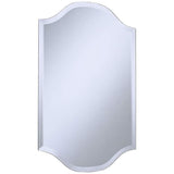 Double Crown Frameless 30" High Beveled Wall Mirror