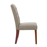 Parsons Upholstered Tufted Dining Chair,Taupe