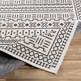 Geometric Moroccan Machine Washable Area Soft Rug