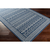 Geometric Moroccan Machine Washable Area Soft Rug