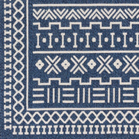 Geometric Moroccan Machine Washable Area Soft Rug