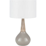 Peregrine 18.75 in. Gray Modern Table Lamp