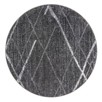 Stripes Dark Gray Soft Area Rugs