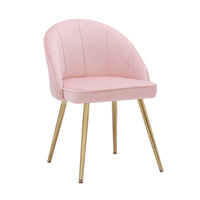 Porthos Home Daija Velvet Dining Chairs with Gold Legs