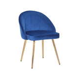 Porthos Home Daija Velvet Dining Chairs with Gold Legs
