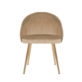 Porthos Home Daija Velvet Dining Chairs with Gold Legs