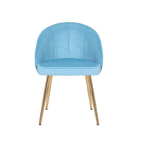 Porthos Home Daija Velvet Dining Chairs with Gold Legs
