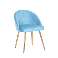 Porthos Home Daija Velvet Dining Chairs with Gold Legs