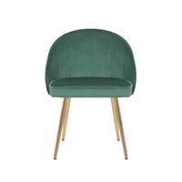 Porthos Home Daija Velvet Dining Chairs with Gold Legs