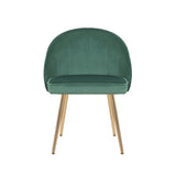 Porthos Home Daija Velvet Dining Chairs with Gold Legs