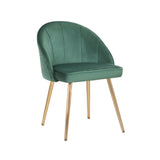 Porthos Home Daija Velvet Dining Chairs with Gold Legs