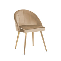 Porthos Home Daija Velvet Dining Chairs with Gold Legs