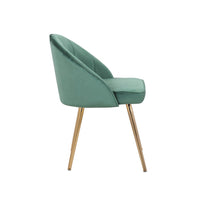 Porthos Home Daija Velvet Dining Chairs with Gold Legs