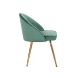 Porthos Home Daija Velvet Dining Chairs with Gold Legs