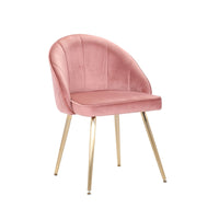 Porthos Home Daija Velvet Dining Chairs with Gold Legs