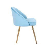 Porthos Home Daija Velvet Dining Chairs with Gold Legs