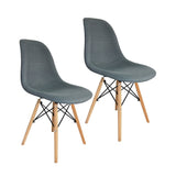 Porthos Home Haig Modern Dining Chairs, Fabric & Beech Wood, Set of 2