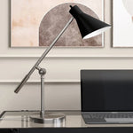 Regina Two-Tone Brass and Black Table Lamp - Two-Tone Brushed Nickel and Black
