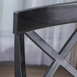 Roshan Farmhouse Acacia Dining Chairs (Set of 2) by Christopher Knight Home