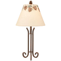 Rustic Iron 3-Footed Table Lamp