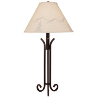 Rustic Iron 3-Footed Table Lamp