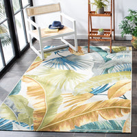 Barbados Souzan Tropical Indoor/ Outdoor Patio Backyard Soft Rug