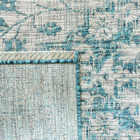 Courtyard Jacque Indoor/ Outdoor Patio Backyard Soft Rug